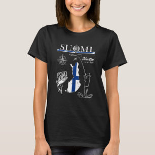 Finland Suomi Fishing Team Fishing Tour Finnish Fl T-Shirt