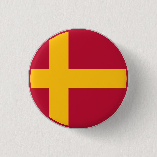 Finland Swede Flag 3 Cm Round Badge (Front)