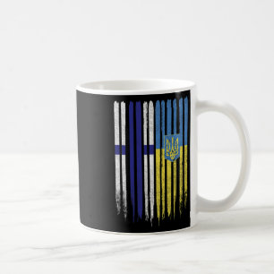 Finland Ukraine Finnish Ukrainian Flag Coffee Mug