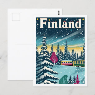 Finland Vintage Famous Travel Place Postcard
