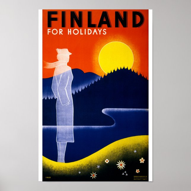Finland Vintage Poster Restored (Front)