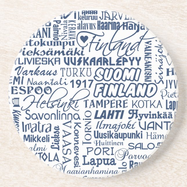 Finland's Towns coaster (Front)