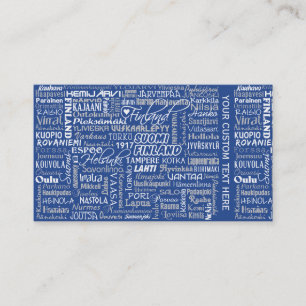 Finland's Towns custom business cards