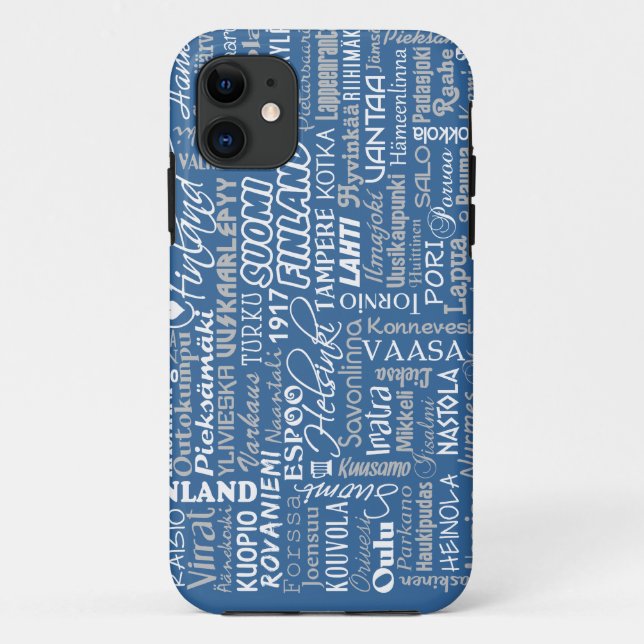 Finland's Towns iPhone case-mate Case-Mate iPhone Case (Back)