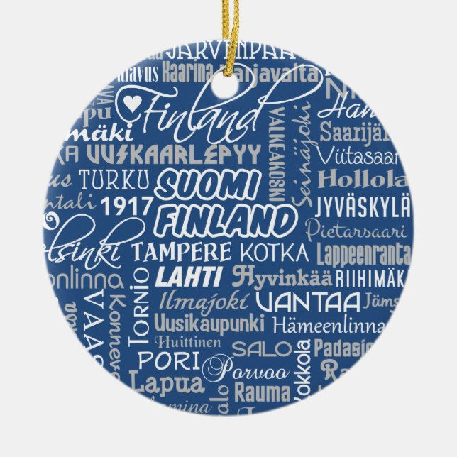 Finland's Towns ornament (Front)