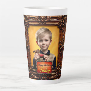 FINLEY ~ Cute boy ~ Happy Birthday ~ Latte Mug