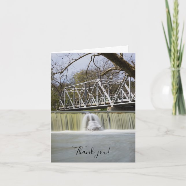 Finley Dam After The Rain Thank You Card (Front)