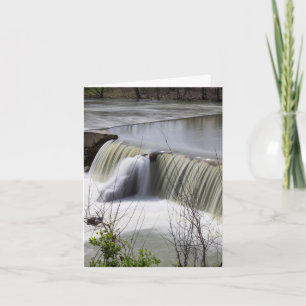Finley Dam Waterfall Greeting Card