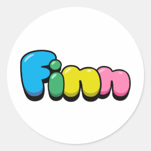 Finn Classic Round Sticker