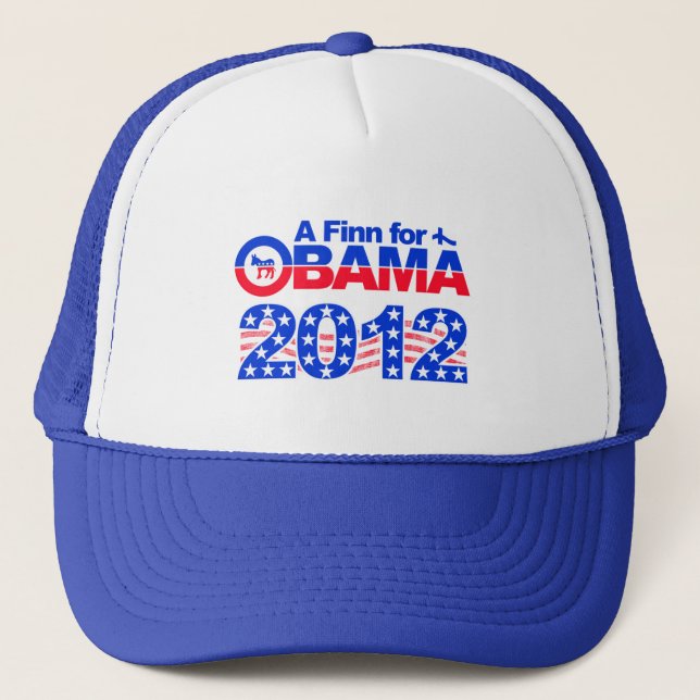 FINN FOR OBAMA 2012 hat (Front)