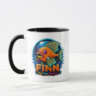 Finn the Dolphin – “Ride the Waves of Wonder” Mug
