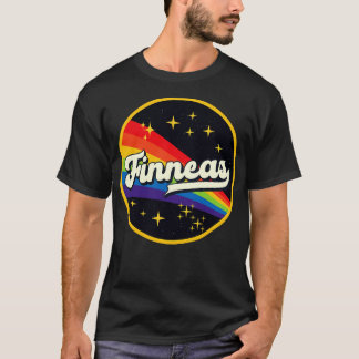 Finneas Rainbow In Space Vintage Style T-Shirt