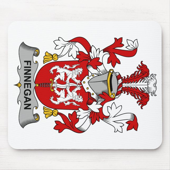 Finnegan Family Crest Mouse Mat (Front)