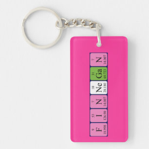 Finnegan periodic table name keyring