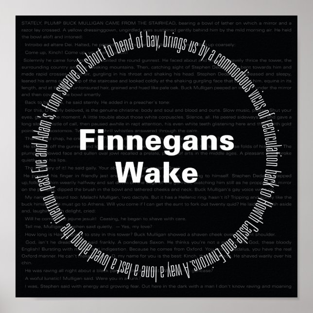 Finnegans Wake Poster (Front)
