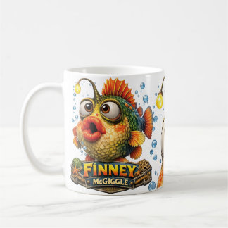 Finney McGiggle Funny Corky Fish Coffee Mug