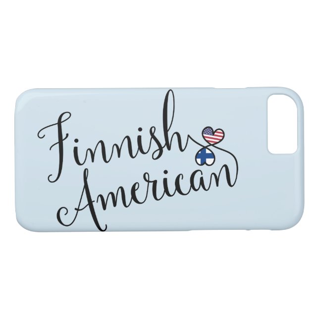 Finnish American Entwined Hearts Mobile Phone Case (Back (Horizontal))