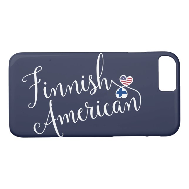 Finnish American Entwined Hearts Mobile Phone Case (Back (Horizontal))
