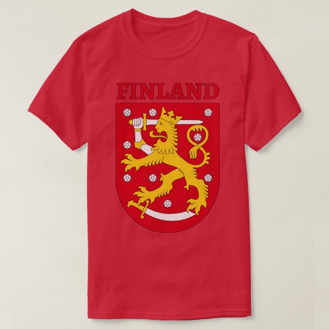 Finnish Coat of Arms T-Shirt (Design Front)