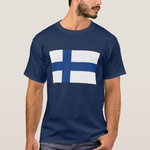 Finnish country flag of Finland t shirts
