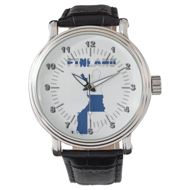 Finnish country flag watch (Front)