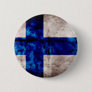 Finnish Flag 6 Cm Round Badge