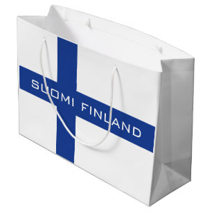 Finnish Flag custom gift bag