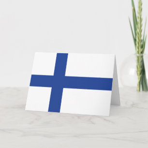Finnish Flag custom greeting cards