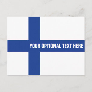 Finnish Flag custom postcard