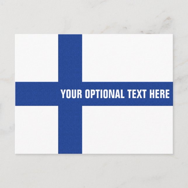 Finnish Flag custom postcard (Front)