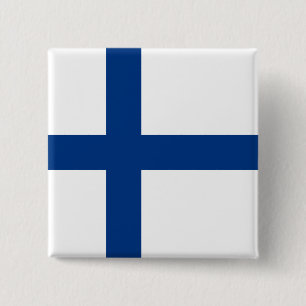 Finnish Flag (Finland) Button