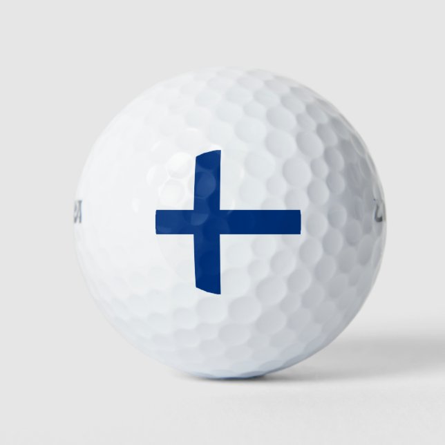 Finnish Flag (Finland) Golf Balls (Front)