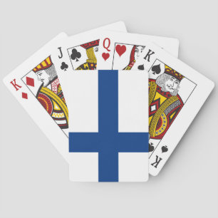 Finnish Flag (Finland) Playing Cards