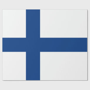 Finnish Flag (Finland) Wrapping Paper