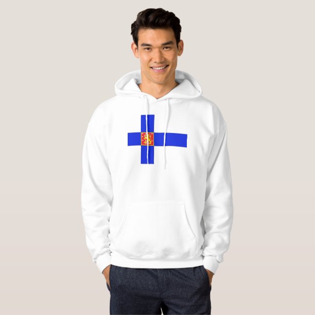 Finnish flag hoodie (Front Full)