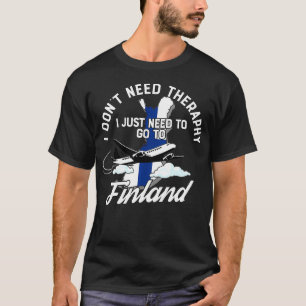 Finnish Flag I Finland Flag I Vacation Finland T-Shirt