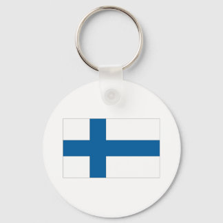 Finnish Flag Key Ring