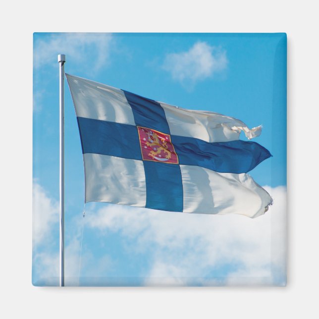 Finnish Flag Magnet (Front)