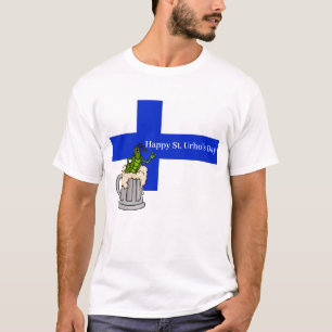 Finnish Flag with Grasshopper in Beer Mug T-Shirt