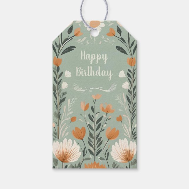 Finnish Floral Gift Tags (Front)