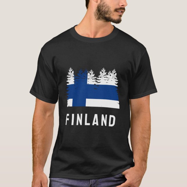 Finnish Forest Flag Finland T-Shirt (Front)