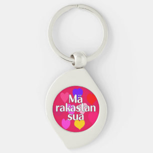 Finnish - I love you Key Ring
