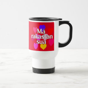 Finnish - I love you Travel Mug