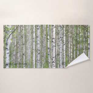 Finnish Lapland Birch Forest Towel