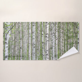 Finnish Lapland Birch Forest Towel