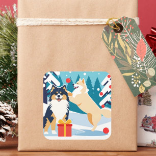 FINNISH LAPPHUND 2024 holiday  Square Sticker