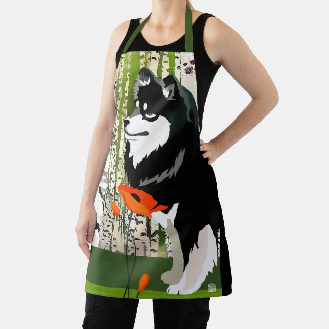 FINNISH LAPPHUND All-Over Print Apron (Insitu)