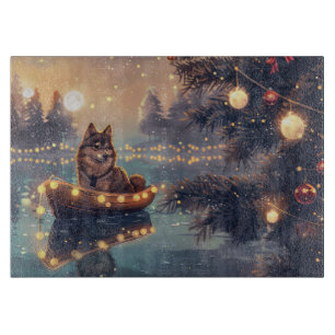Finnish Lapphund Christmas Festive Voyage Cutting Board