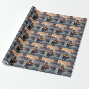 Finnish Lapphund Christmas Festive Voyage Wrapping Paper