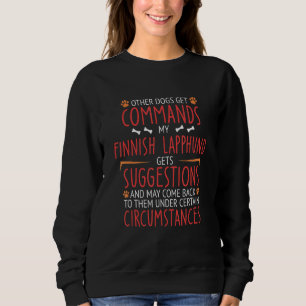 Finnish Lapphund Commands Sweatshirt